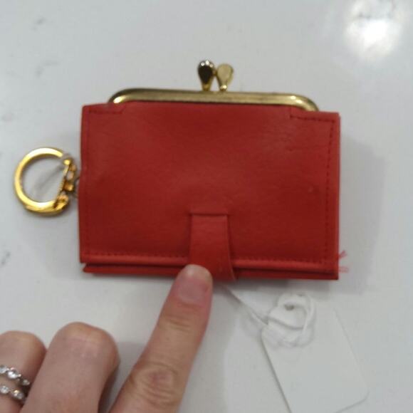 ⏳Rolfs red cowhide coin purse keychain vintage. Unique Western - Picture 4 of 5